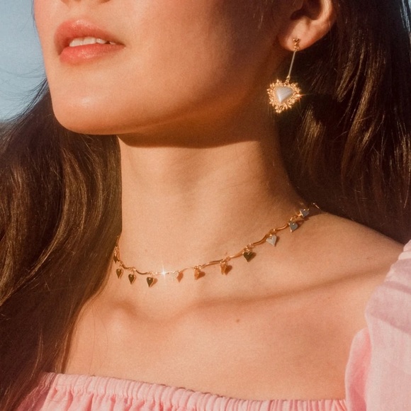 En Route Jewelry En Route X Bestdressed Heart Choker Poshmark